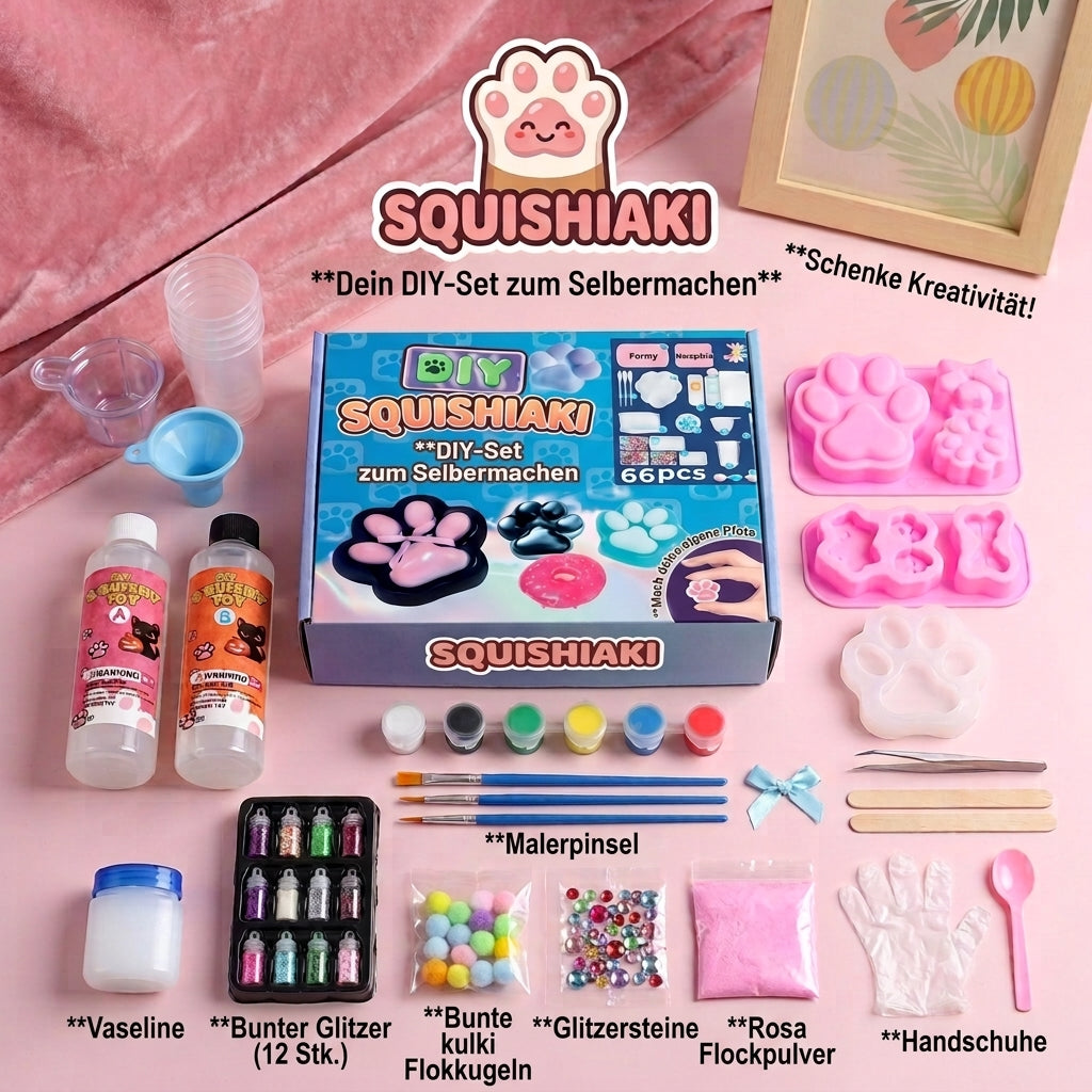 Squishiaki™ — Kreatives DIY-Squishy-Set